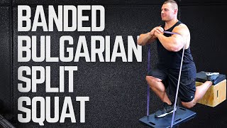 Resistance Band Bulgarian Split Squat [upl. by Eelyram535]