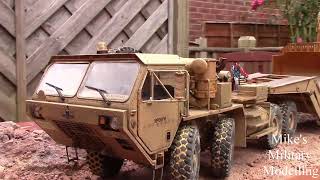 M983A2 HEMTT Tractor amp M870A1 Trailer 135 Trumpeter Kit Part 7 The Final Reveal [upl. by Aizek]