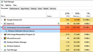 Cara Atasi Antimalware Service Executable High Memory Usage Gunakan Memory Besar [upl. by Traver]