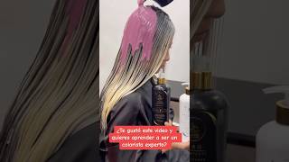 Tono perla beige con decoloración amarilla … guarda el video hairartistsacademy [upl. by Eityak748]