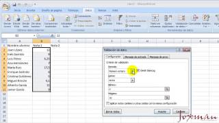 13Excel avanzado Validación de datos [upl. by Mcquade]