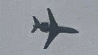 Dassault Falcon 900EX N206FJ landing to ISP Airport over my house [upl. by Staci]