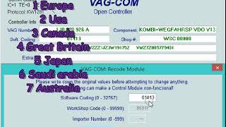 How to change Miles to Kilometers on Speedometer Vag Group [upl. by Behrens]