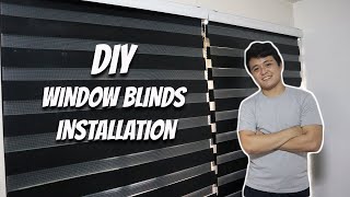 DIY WINDOW BLINDS INSTALLATION  700 LANG SA SHOPEE [upl. by Ykcim]