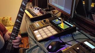 Live Jam  Maschine Mk3  Nova Synth Jackson Guitar [upl. by Elaweda]