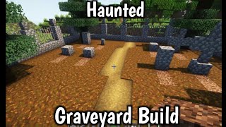 Haunted Graveyard Build Tutorial in Minecraft [upl. by Yeniar]