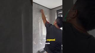 Installing a concealed shower for the bathroom plumbing electrican plumber [upl. by Dur870]