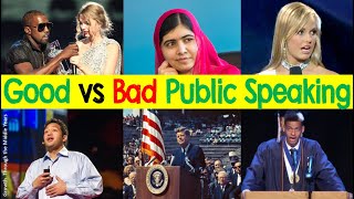 Good vs Bad Public Speaking Examples amp Annotations [upl. by Gans958]