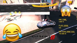 Asphalt 8 Impossible Stunts 5 Asphalt 8 Funny Moments [upl. by Christine]