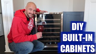 DIY Easy Builtin Custom Cabinets and Shelves [upl. by Nipahc]