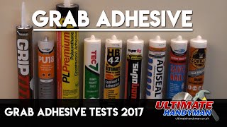 Grab adhesive tests 2017 [upl. by Melinde]