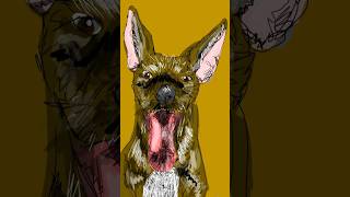 Dog  Slacker Sketcher art drawing sketch digitalart art dog [upl. by Harvey]