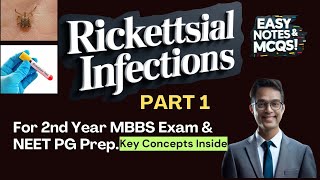 Rickettsial Infections Part 1 Easy Notes amp MCQs  MBBS NEET PG INICET I DrBala  Microbiology [upl. by Nannek]