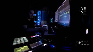 MASCHINE MK3  ABLETON PUSH2  KOMPLETE S49 MASCHINE JAM  LIVE SESSION dj NIGEL [upl. by Nairadal]