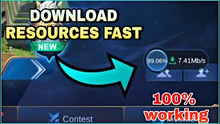 How To Download Resources Fast In Mobile Legends Bang Bang [upl. by Airdnala]