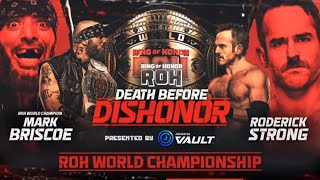 DBD 24  ROH World Championship Mark Briscoe c vs Roderick Strong [upl. by Amej684]