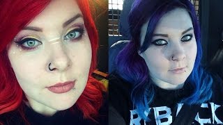 Red to Blue Hair Dye Tutorial and Tips [upl. by Mariya745]