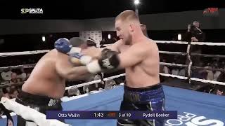 OTTO WALLIN VS RYDELL BOOKER FULL FIGHT [upl. by Thorbert363]