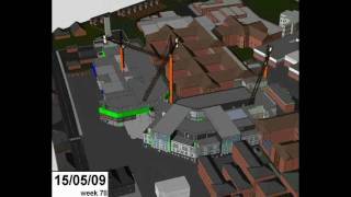 Synchro Professional 4D Construction Simulation AVIs [upl. by Dihsar757]