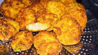 Crunchy Vegetable Nuggets معقودة لذيذة  Galettes de petits légumes  Croquettes de légumes [upl. by Oicanata]