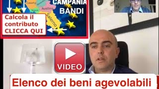 Finanziamenti a fondo perduto Regione Campania Bando aperto Contributi Regione [upl. by Annunciata]