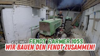 FarmVLOG1002  Wir bauen den Fendt Farmer 105s zusammen [upl. by Eledoya]