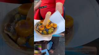 Special kasta kachori with fruit chaat 😀shorts kachori viralvideo streetfood recipe youtube [upl. by Ardene]