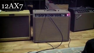 12ax7 VS 12au7 in V1 First Stage Preamp on Fender Brown Deluxe [upl. by Serolod996]