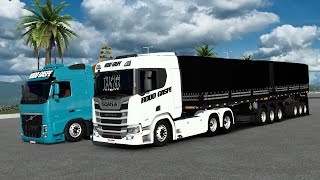 MOD VOLVO 540 TR RODO GASPE MAPA SERTAO COMBOIO ETS149 [upl. by Ainehta521]