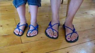 PART 13 No knot tying methods for the Xero Invisible Shoe Running Huarache Sandal kids amp adults [upl. by Delano]