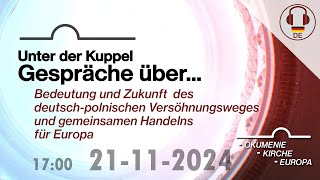 Debatte Bedeutung und Zukunft des depl Versöhnungsweges 21112024 1700 Deutsche Sprach [upl. by Annaer]