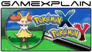 Pokemon X amp Y Analysis Evolved Starter Pokémon Trailer Part 9 Secrets amp Hidden Details [upl. by Aicinod]