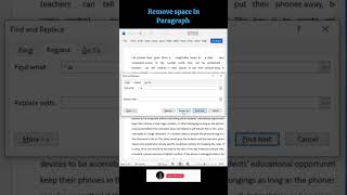 Remove space in paragraph in ms word exceltips excelformula [upl. by Thursby]