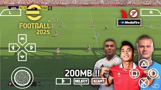 eFootball PES 2025 PPSSPP Ukuran Kecil Liga Indonesia amp Eropa New Update Face Grafik HD [upl. by Dnomhcir]