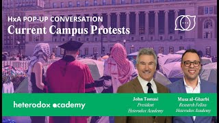 Live Popup Conversation Current Campus Protests [upl. by Alikahs]