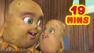 Aloo Kachaloo Beta Kahan Gaye The and much more  Hindi Rhymes collection for kids  Infobells [upl. by Aeniah]