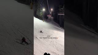 Night Skiing Gone Wrong borovets skiing skiingisfun [upl. by Ninon637]