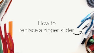 How to replace a zipper slider on a sleeping bag [upl. by Llenwad]