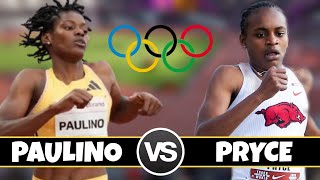 Nickisha Pryce vs Marileidy Paulino 400m  Paris Olympics  Track And Field 2024 [upl. by Shih848]