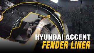 How to Replace Inner Fender Liner  Hyundai Accent [upl. by Liagibba]