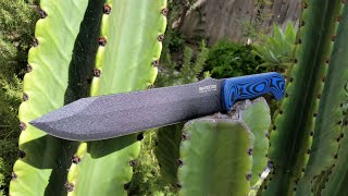 Becker KaBar BK9 1095 Combat Bowie TKC G10 Scales Knife review [upl. by Jedediah483]