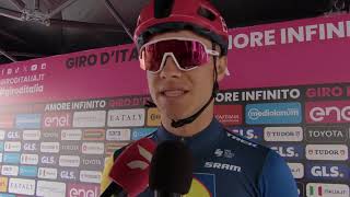 Jonathan Milan  Interview at the start  Stage 3  Giro dItalia 2024 [upl. by Hgielah]