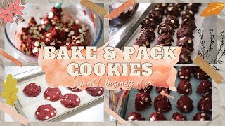 Bake and pack cookies with me for my small business [upl. by Reve]