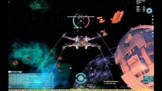 XWing vs TIE Fighters Space Combat SWG [upl. by Kiehl]