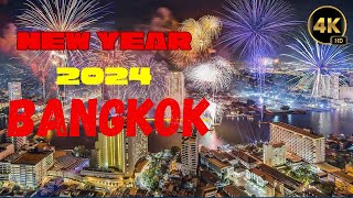 Bangkok New Years Eve 2024 Fireworks  Spectacular Skyline Celebration newyear2024 bangkok [upl. by Solokin69]