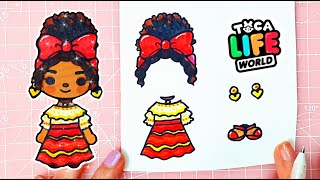 How to draw Encanto Dolores Costume👂 in Toca Life World Toca boca DIY [upl. by Dyana330]