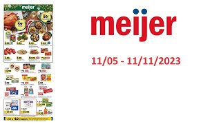 Meijer Weekly Ad US  11052023  11112023 [upl. by Surat903]