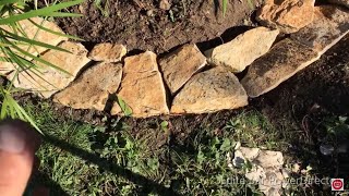 TUTO CONSTRUCTION d’une jardinière en pierre sèche véritable  build a dry stone planter [upl. by Cirdek]