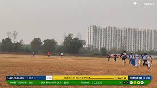 Live Cricket Match  Heavan 11 vs Golden Mads  10Nov24 0802 AM 20 overs  Individual match  Cri [upl. by Dubenko]