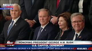 FULL CAPITOL CEREMONY President George HW Bush Lying In State [upl. by Igor]